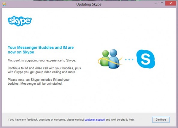 skype-migração contatos