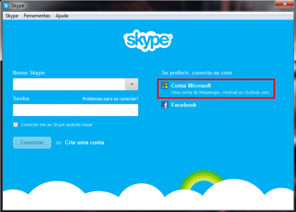 msn contatos migrar skype